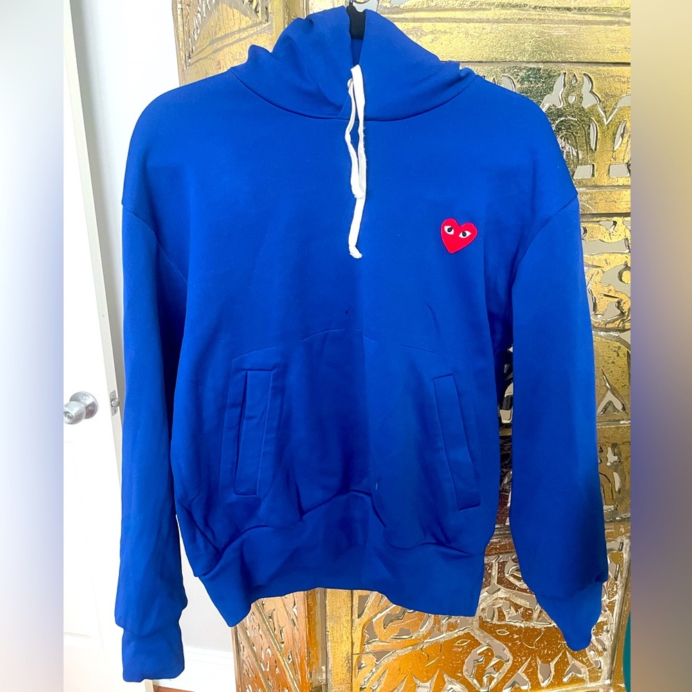 Comme des Garcon Hoodie - Medium - Blue